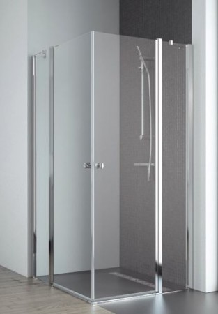 EOS KDD II. 80x80 szögletes, nyílóajtós zuhanykabin