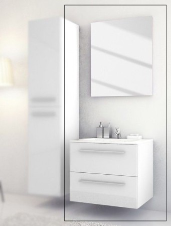 Libato 60 modern-minimal komplett fürdőszobabútor fehér