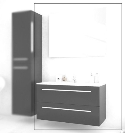 Libato 90 modern-minimal fürdőszobabútor antracit