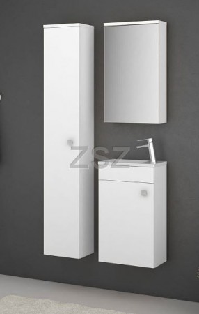Gabun 40 modern-minimal komplett fürdőszobabútor polcos tükörrel