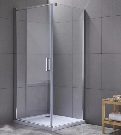 BR6601 90x90 szögletes, nyíló ajtós zuhanykabin