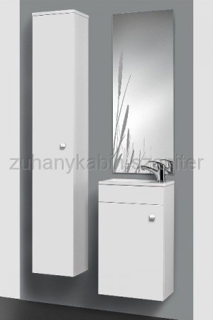 Gabun 40 modern-minimal komplett fürdőszobabútor mintás tükörrel