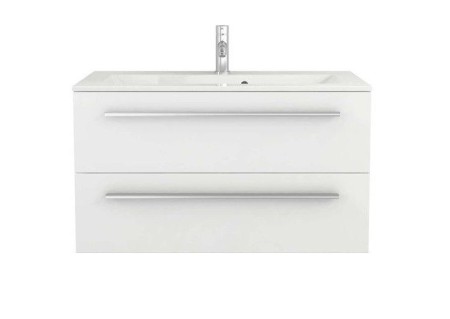 Libato 90 modern-minimal alsóbútor mosdóval fehér