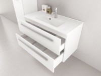 Libato 90 modern-minimal alsóbútor mosdóval fehér