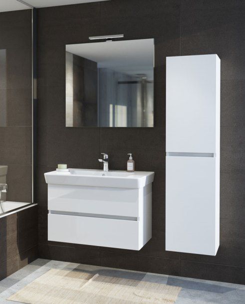 Basic 80 modern-minimal komplett fürdőszobabútor