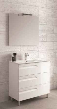 Vitale 80 modern-minimal komplett fürdőszobabútor álló Kyra mosdóval