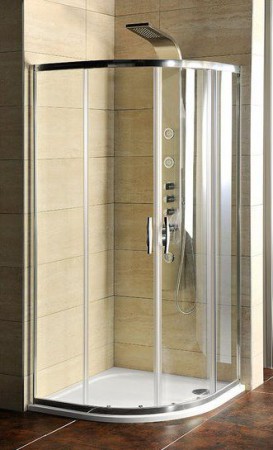 Gelco Sigma 90 íves zuhanykabin + öntött márvány tálca