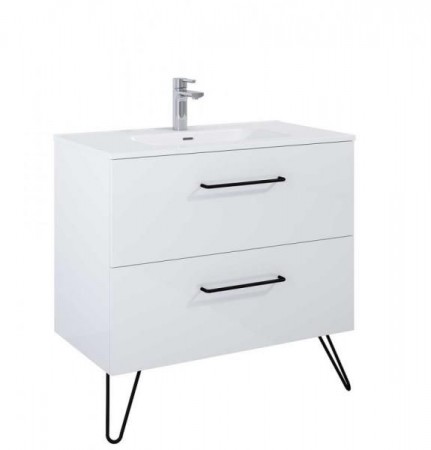 Carmel 90 modern-minimal komplett fürdőszobabútor 2 fiókos