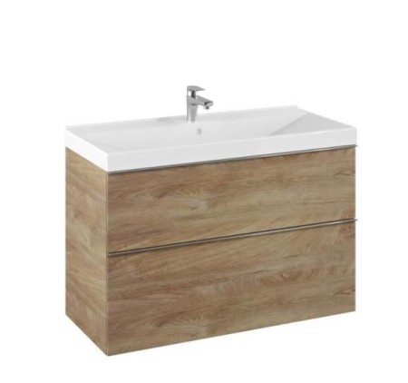 Monterey 100 modern-minimal komplett fürdőszobabútor 2 fiókkal