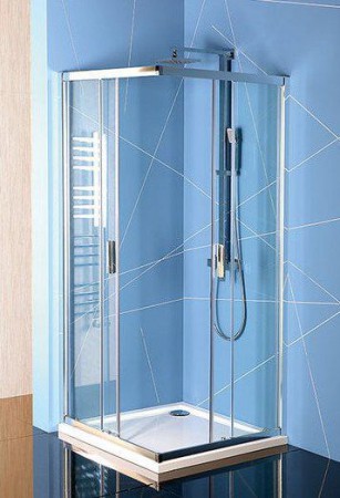 Easy Line 80x80 szögletes tolóajtós zuhanykabin