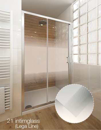 LLS2 100x80 szögletes tolóajtós zuhanykabin