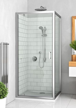 LLDO1 + LLB 80x70 szögletes zuhanykabin