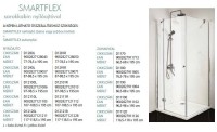 Smartflex 90x90 szögletes, nyílóajtós zuhanykabin