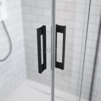 Idea Black KDJ 100x80 szögletes zuhanykabin