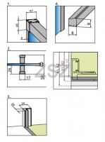 Idea Black KDJ 110x90 szögletes zuhanykabin