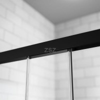 Idea Black KDJ 110x90 szögletes zuhanykabin