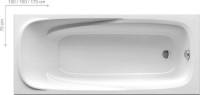 Vanda II 160x70 egyenes akril kád